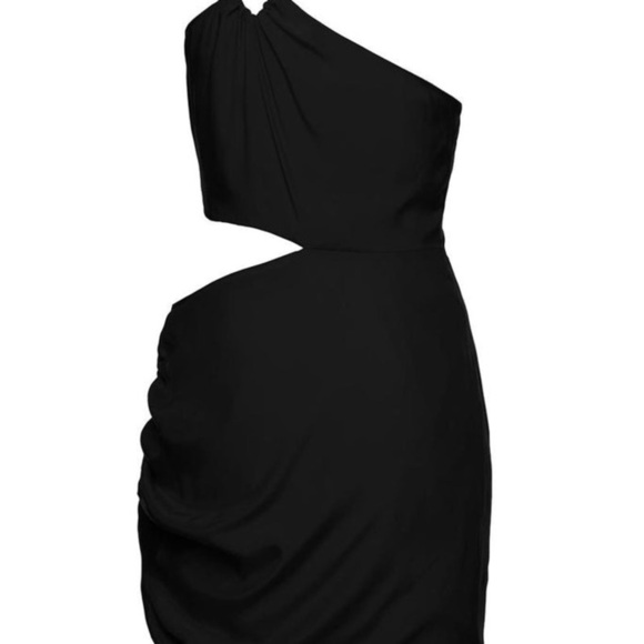 GAUGE81
'midori' One-shoulder Mini Black Dress With Cut-out Detail In Silk Woman - Picture 4 of 7